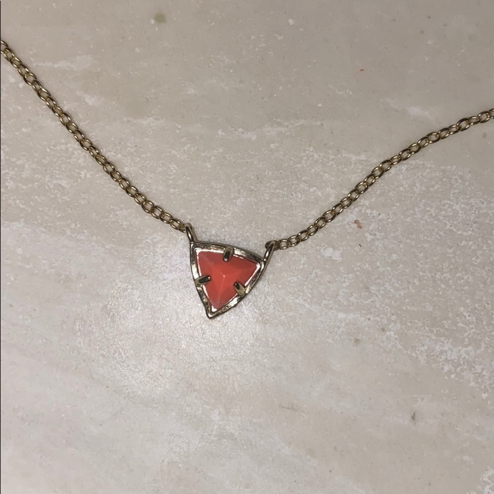 kendra scott orange pendant necklace